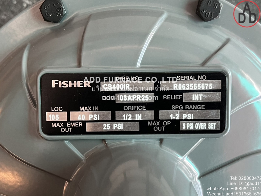 Fisher Type No CS400IR (9)